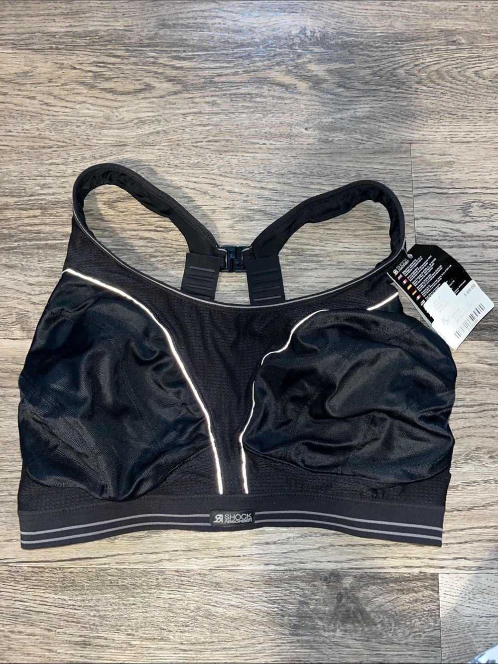 Black High-Impact Sports Bra